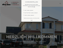 Tablet Screenshot of diva-bau.de